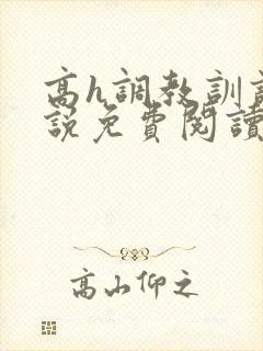 高h调教训诫小说免费阅读