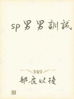 sp男男训诫文