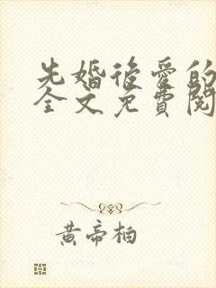 先婚后爱的小说全文免费阅读