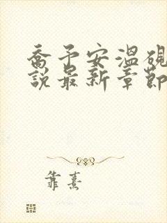 乔予安温砚深小说最新章节更新