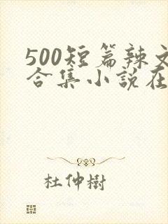 500短篇辣文合集小说在线阅读