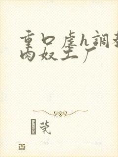 重口虐h调教h肉奴工厂封面