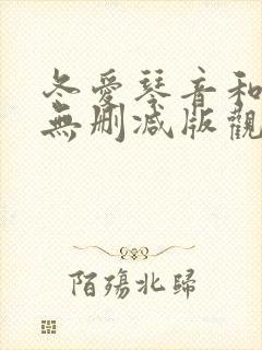 冬爱琴音和黑人无删减版观看封面