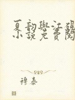 夏韵与江砚书的小说免费阅读