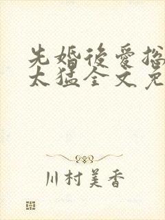 先婚后爱总裁别太猛全文免费阅读