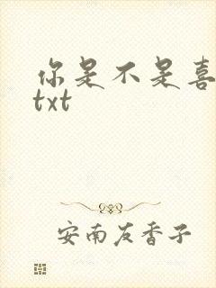 你是不是喜欢我txt