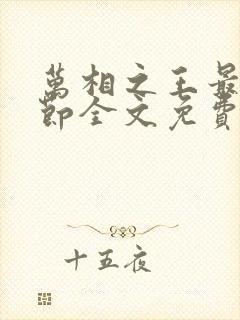 万相之王最新章节全文免费阅读