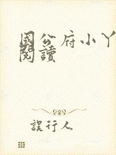 国公府小丫鬟 阅读