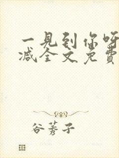 一见到你呀无删减全文免费阅读