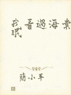 我看过海棠花未眠