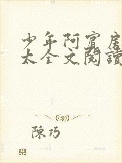 少年阿宾房东太太全文阅读