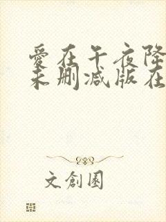 爱在午夜降临前未删减版在线观看