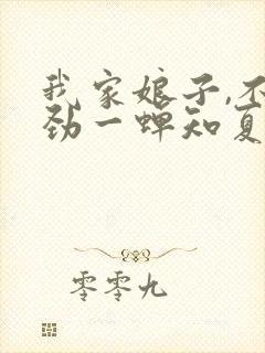 我家娘子,不对劲一蝉知夏 小说封面