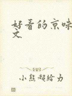 好看的京味高干文