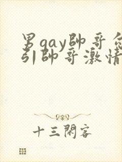 男gay帅哥勾引帅哥激情视频