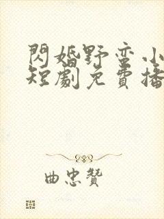 闪婚野蛮小甜妻短剧免费播放