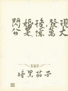 闪婚后,发现老公是亿万大佬免费完整版