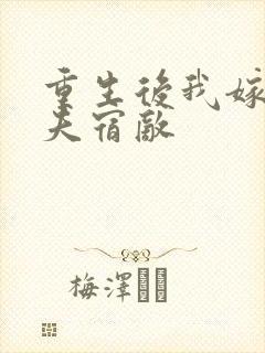 重生后我嫁给前夫宿敌封面