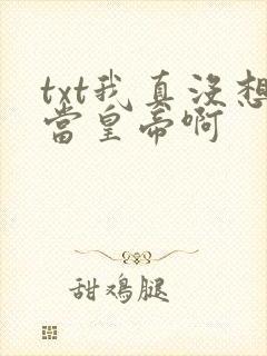 txt我真没想当皇帝啊