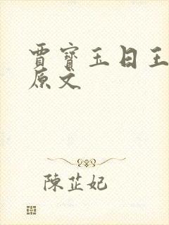 贾宝玉日王夫人原文