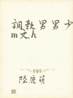 调教男男少年sm文h