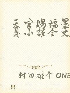 天官赐福墨香铜臭小说全文在线阅读