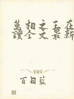 万相之王在线阅读全文最新章节