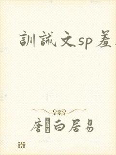 训诫文sp羞耻封面