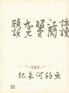 顾九昭江锦禾小说免费阅读最新章节