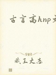 古言高hnp文