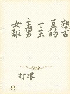 女主一直想要逃离男主的古言封面