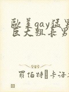 欧美gay猛男巨大粗长男同封面
