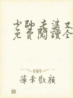 少帅老婆又跑了免费阅读全文