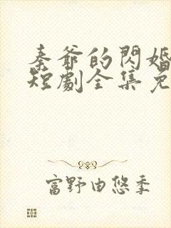 秦爷的闪婚娇妻短剧全集免费