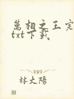 万相之王完整版txt下载