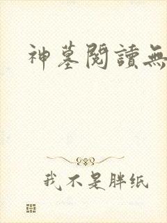 神墓阅读无弹窗