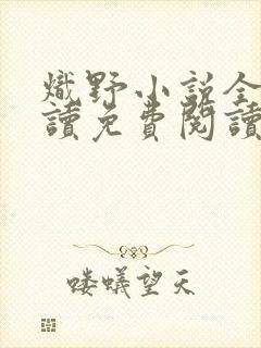 炽野小说全文阅读免费阅读