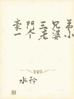 豪门三兄弟共用一个老婆小说豪门兄封面