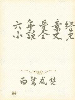 六年爱意终成恨小说全文免费阅读