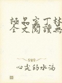 极品家丁林晚荣全文阅读无删减