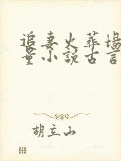 追妻火葬场高质量小说古言