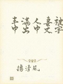 丰满人妻被连续中出中文字幕封面