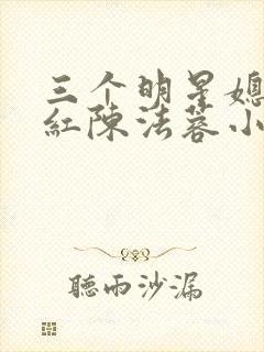 三个明星媳妇陈红陈法蓉小说