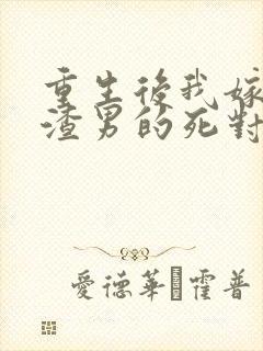 重生后我嫁给了渣男的死对头安暖叶景淮