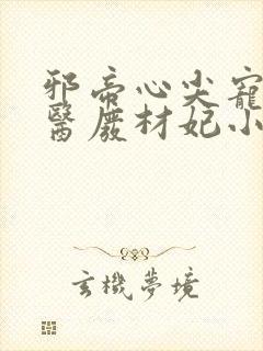 邪帝心尖宠:鬼医废材妃小说免费阅读封面