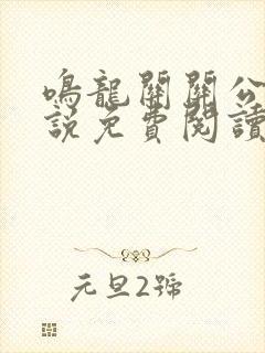 鸣龙关关公子小说免费阅读全文最新章节