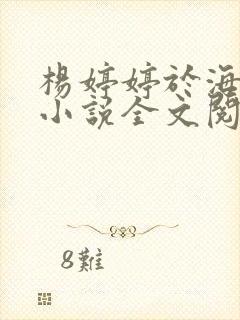 杨婷婷于海官场小说全文阅读免费