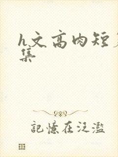h文高肉短篇合集封面