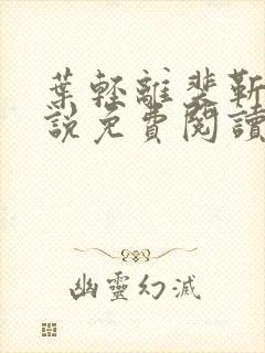 叶轻离裴靳墨小说免费阅读无弹窗