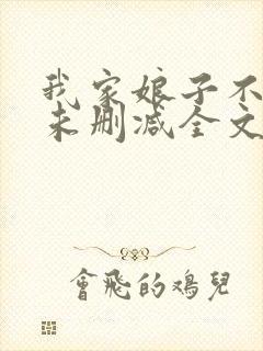 我家娘子不对劲未删减全文